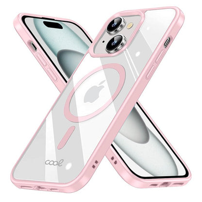 Carcasa COOL para iPhone 15 Magnética Borde Rosa