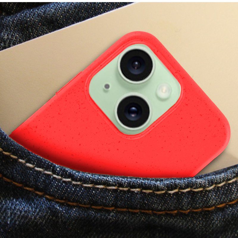 Carcasa COOL para iPhone 15 Plus Eco Biodegradable Rojo