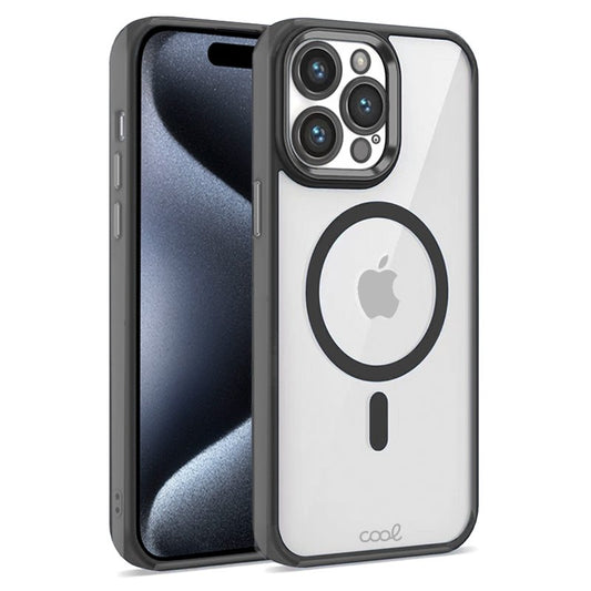 Carcasa COOL para iPhone 15 Pro Magnética Borde Negro