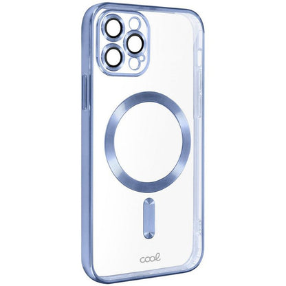 Carcasa COOL para iPhone 15 Pro Max Magnética Borde Celeste