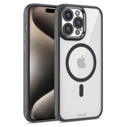 Carcasa COOL para iPhone 15 Pro Max Magnética Borde Negro