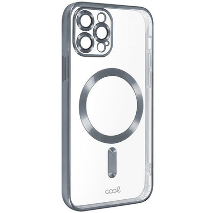 Carcasa COOL para iPhone 15 Pro Max Magnética Borde Plata