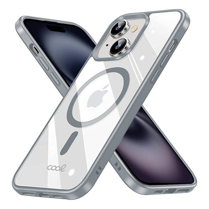 Carcasa COOL para iPhone 16 Magnética Borde Plata