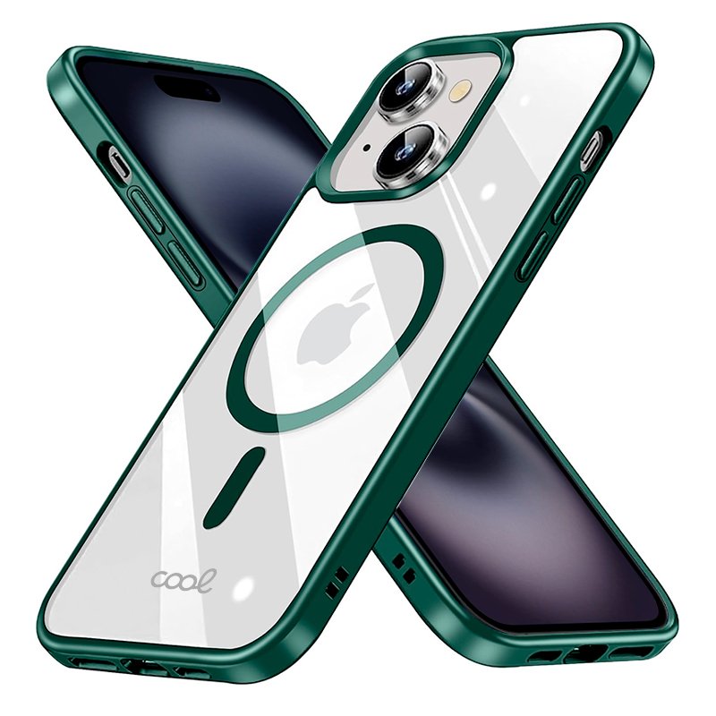 Carcasa COOL para iPhone 16 Magnética Borde Verde