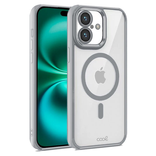 Carcasa COOL para iPhone 16 Plus Magnética Borde Plata