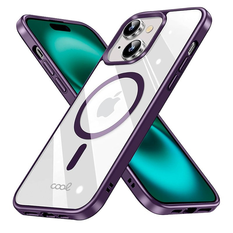 Carcasa COOL para iPhone 16 Plus Magnética Borde Violeta