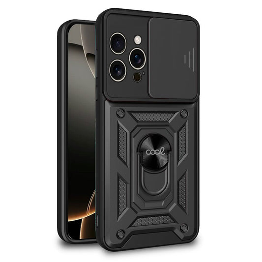 Carcasa COOL para iPhone 16 Pro Hard Ring Negro