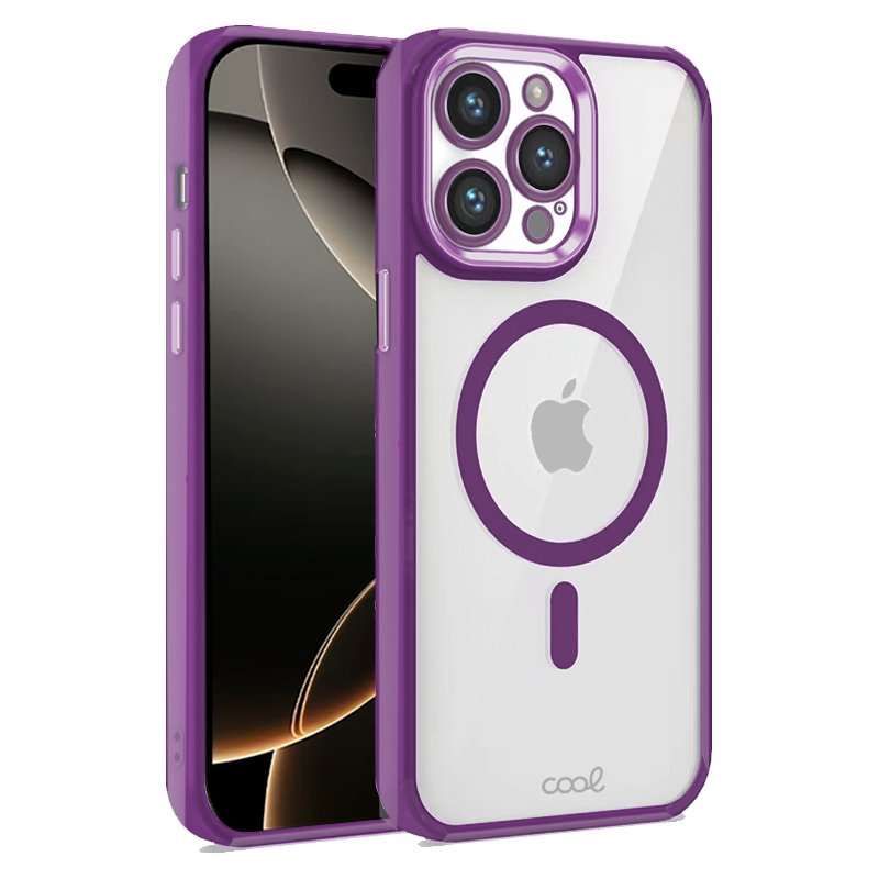 Carcasa COOL para iPhone 16 Pro Magnética Borde Violeta