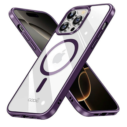 Carcasa COOL para iPhone 16 Pro Magnética Borde Violeta