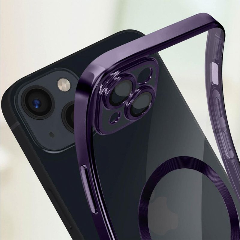 Carcasa COOL para iPhone 16 Pro Magnética Borde Violeta