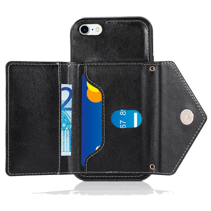 Carcasa COOL para iPhone 7 / 8 / SE (2020) / SE (2022) Colgante Wallet Negro