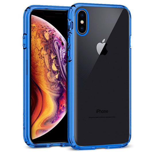 Carcasa COOL para iPhone XS Max Borde Metalizado (Azul)