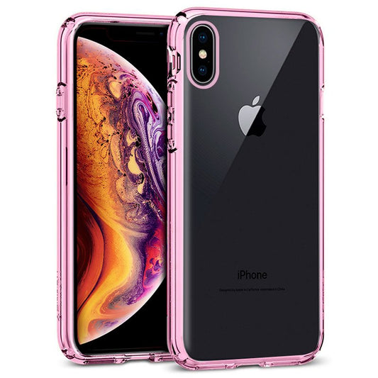 Carcasa COOL para iPhone XS Max Borde Metalizado (Rosa)