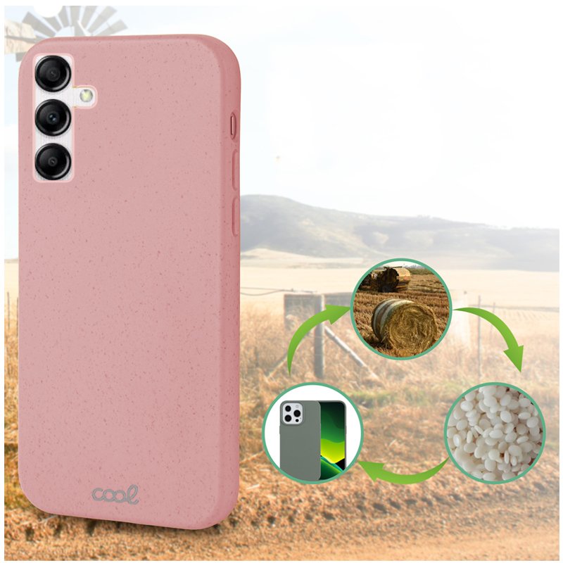 Carcasa COOL para Samsung A145 Galaxy A14 / A14 5G Eco Biodegradable Rosa