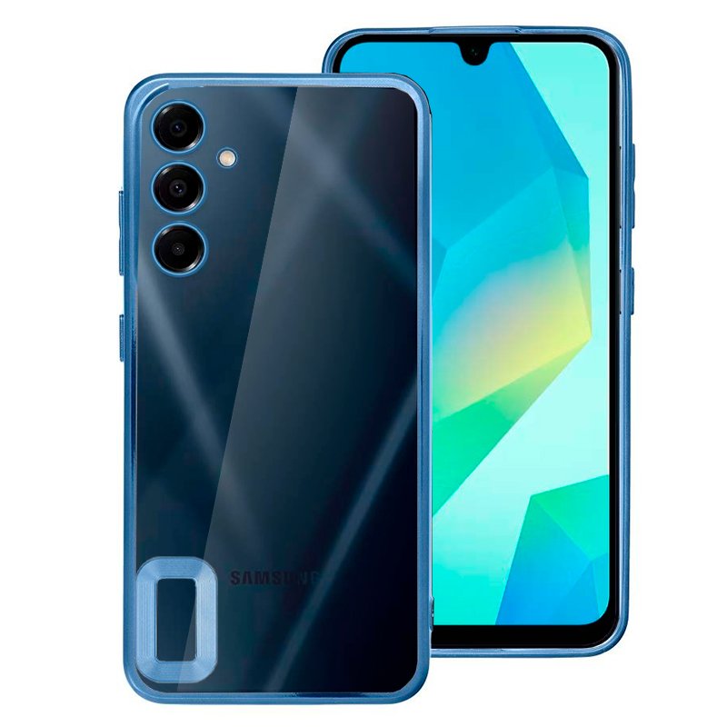 Carcasa COOL para Samsung A165 Galaxy A16 / A16 5G Borde Metalizado (Azul)