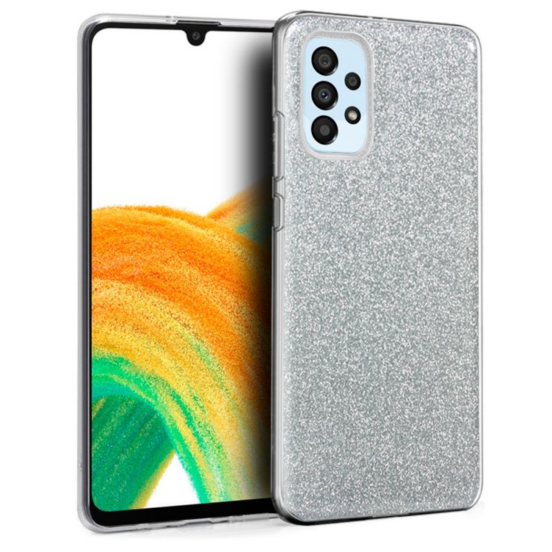 Carcasa COOL para Samsung A336 Galaxy A33 5G Glitter Plata