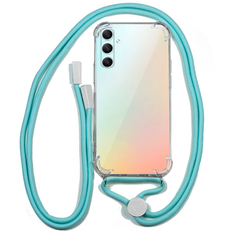 Carcasa COOL para Samsung A346 Galaxy A34 5G Cordón Celeste