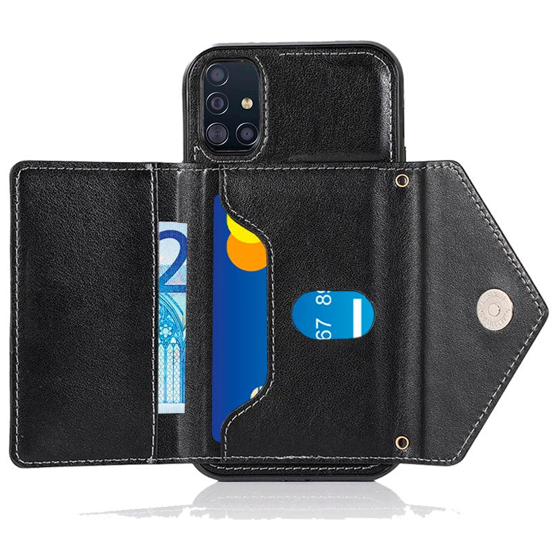 Carcasa COOL para Samsung A515 Galaxy A51 Colgante Wallet Negro