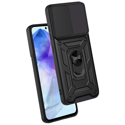 Carcasa COOL para Samsung A556 Galaxy A55 5G Hard Ring Negro