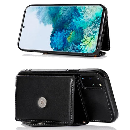 Carcasa COOL para Samsung G985 Galaxy S20 Plus Colgante Wallet Negro