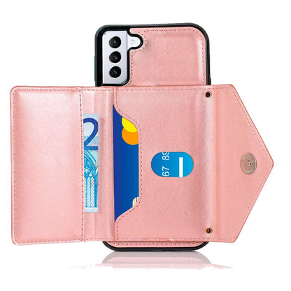 Carcasa COOL para Samsung G996 Galaxy S21 Plus Colgante Wallet Rosa