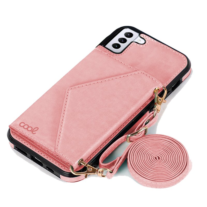 Carcasa COOL para Samsung G996 Galaxy S21 Plus Colgante Wallet Rosa