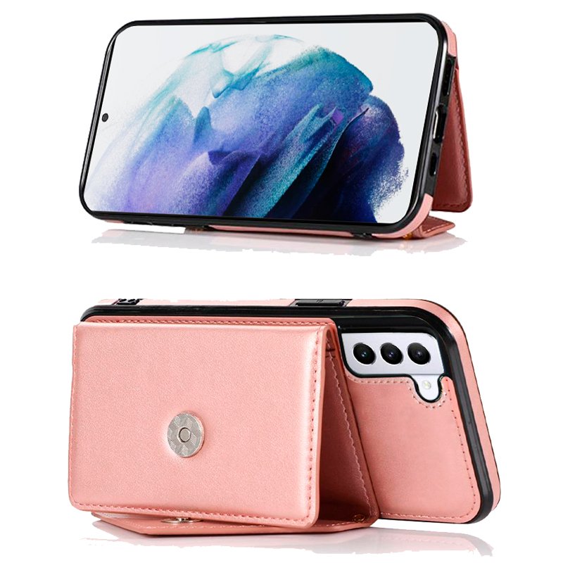 Carcasa COOL para Samsung G996 Galaxy S21 Plus Colgante Wallet Rosa