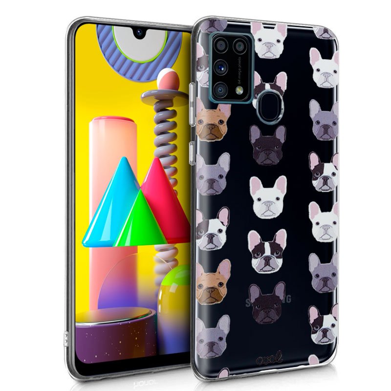 Carcasa COOL para Samsung M315 Galaxy M31 Clear Dogs