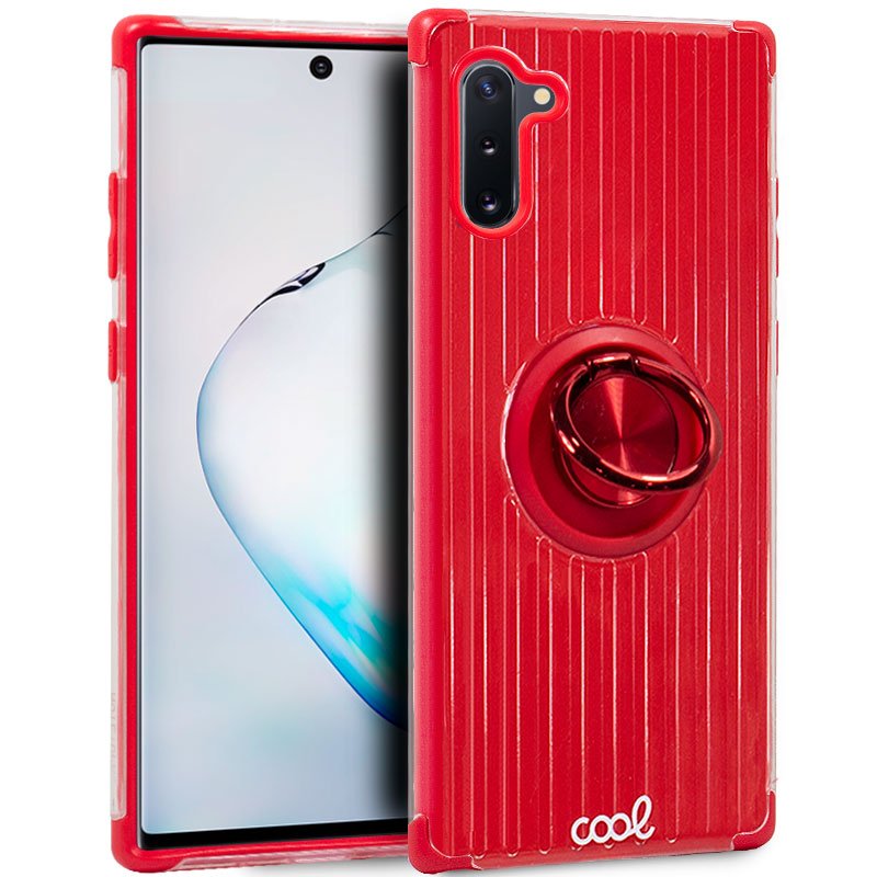 Carcasa COOL para Samsung N970 Galaxy Note 10 Hard Anilla Rojo