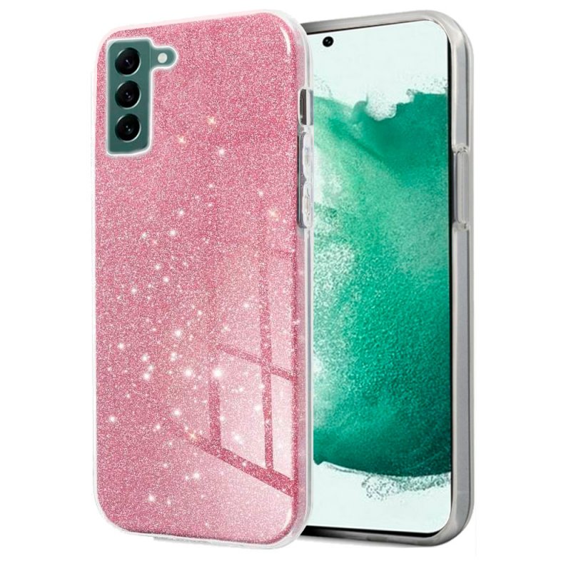 Carcasa COOL para Samsung S906 Galaxy S22 Plus Glitter Rosa