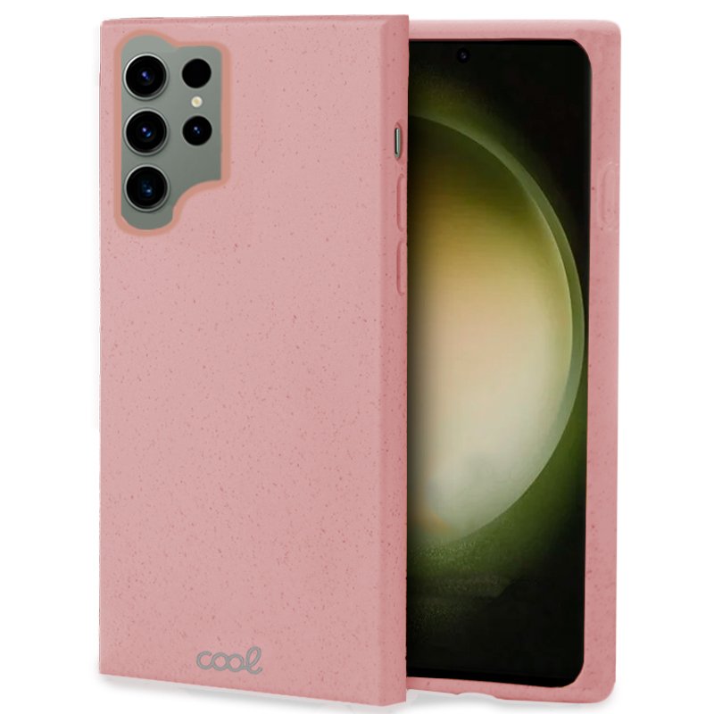 Carcasa COOL para Samsung S918 Galaxy S23 Ultra Eco Biodegradable Rosa