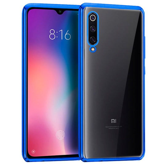 Carcasa COOL para Xiaomi Mi 9 Borde Metalizado (Azul)