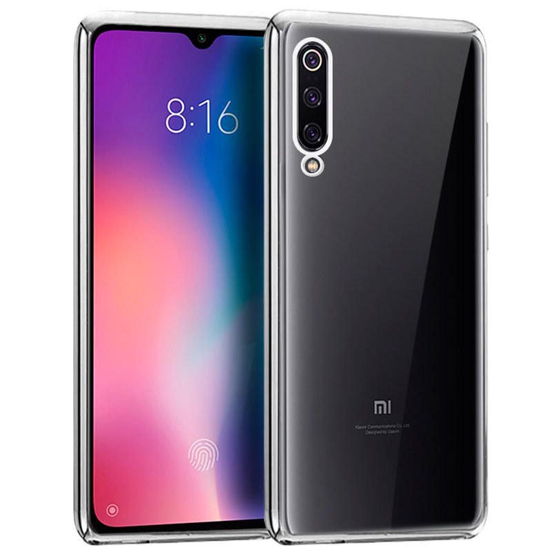 Carcasa COOL para Xiaomi Mi 9 Borde Metalizado (Plata)