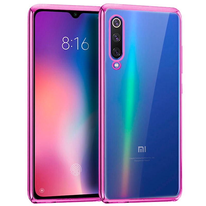 Carcasa COOL para Xiaomi Mi 9 SE Borde Metalizado (Rosa)