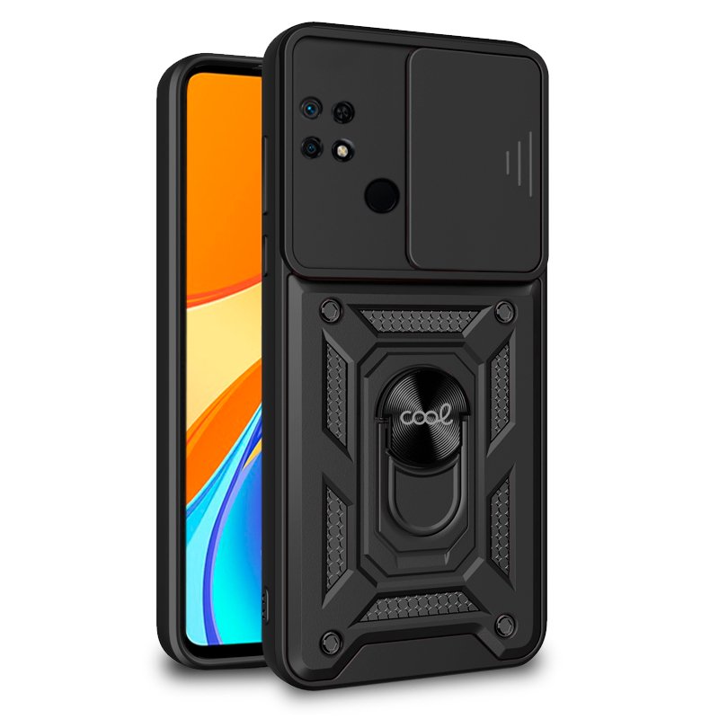 Carcasa COOL para Xiaomi Redmi 9C / 10A Hard Ring Negro