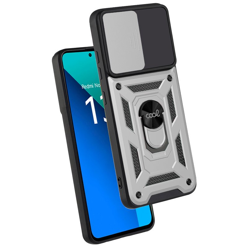 Carcasa COOL para Xiaomi Redmi Note 13 Hard Ring Plata