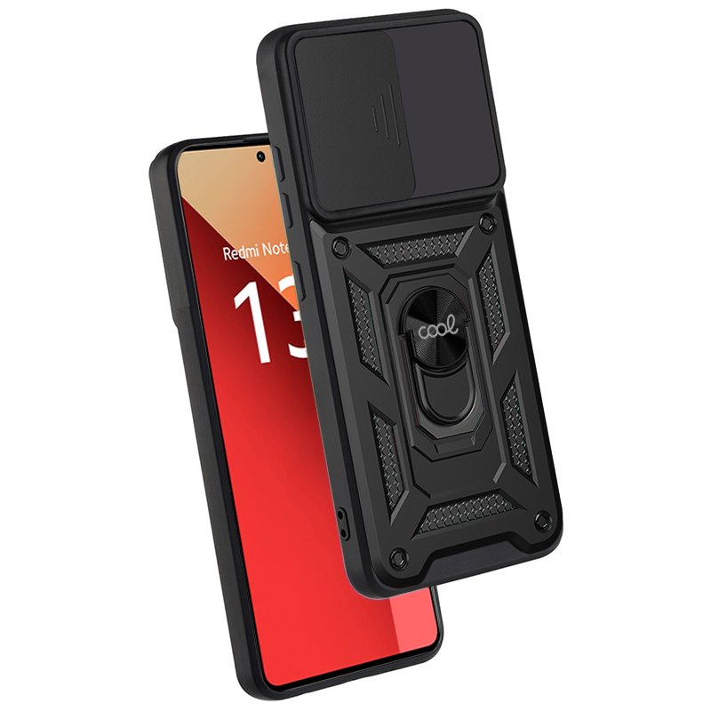 Carcasa COOL para Xiaomi Redmi Note 13 Pro / Poco M6 Pro Hard Ring Negro