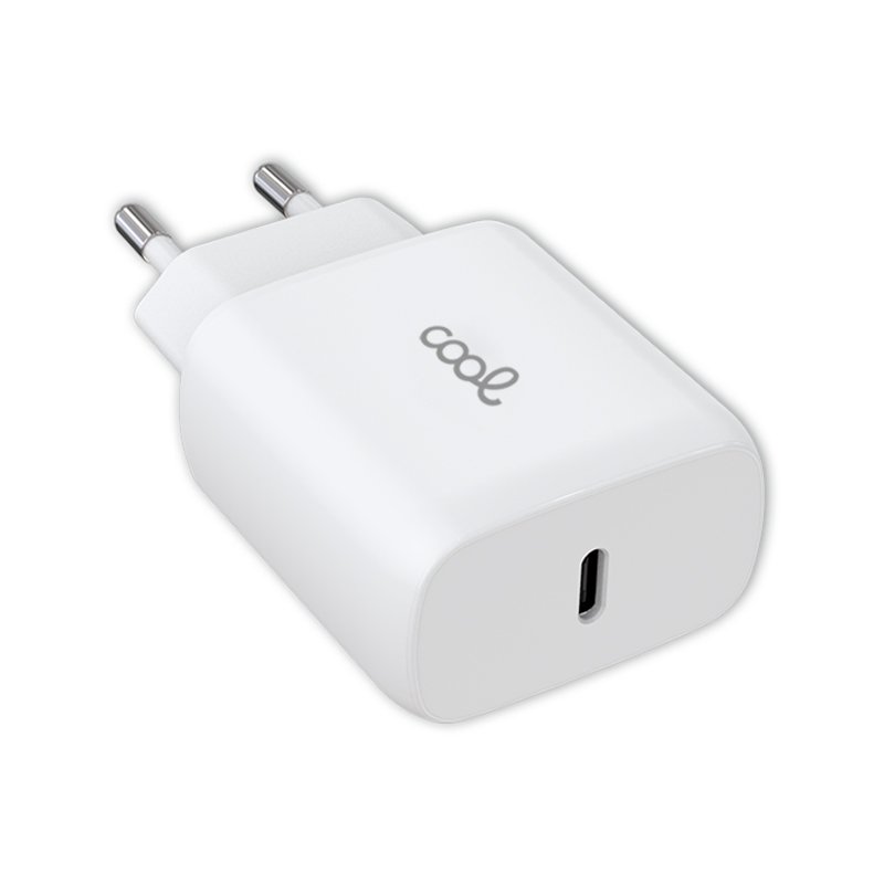 Cargador Red Universal Fast Adapt. (PD) Tipo-C COOL (25W) Blanco