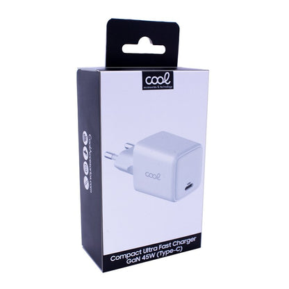 Cargador Red Universal Ultra Fast (PD) Tipo-C COOL (45W) GaN Blanco