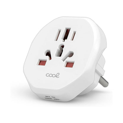 Cargador Universal Adaptador Internacional (World to Europe) COOL