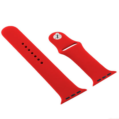 Correa COOL para Apple Watch Series 1 / 2 / 3 / 4 / 5 / 6 / 7 / 8 / 9 / SE (38 / 40 / 41 mm) Goma Rojo