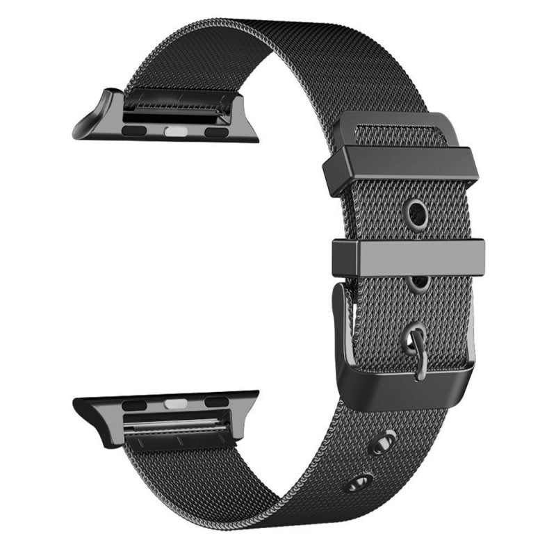 Correa COOL para Apple Watch Series 1 / 2 / 3 / 4 / 5 / 6 / 7 / 8 / 9 / SE (38 / 40 / 41 mm) Metal Negro