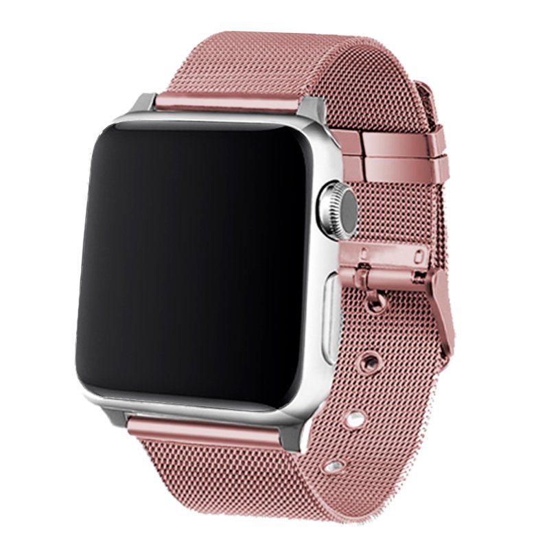 Correa COOL para Apple Watch Series 1 / 2 / 3 / 4 / 5 / 6 / 7 / 8 / 9 / SE (38 / 40 / 41 mm) Metal Rosa