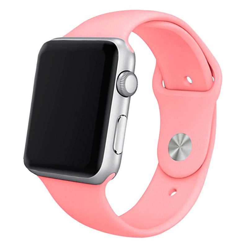 Correa COOL para Apple Watch Series 1 / 2 / 3 / 4 / 5 / 6 / 7 / 8 / 9 / SE (42 / 44 / 45 mm) Goma Rosa