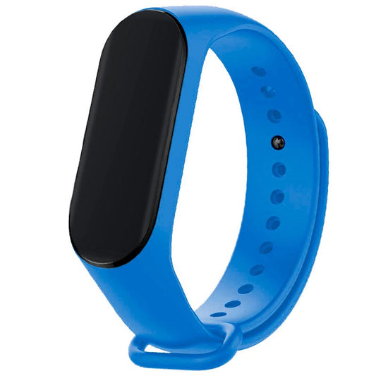 Correa COOL para Xiaomi Mi Band 5 / 6 / 7 / Amazfit Band 5 Liso Celeste