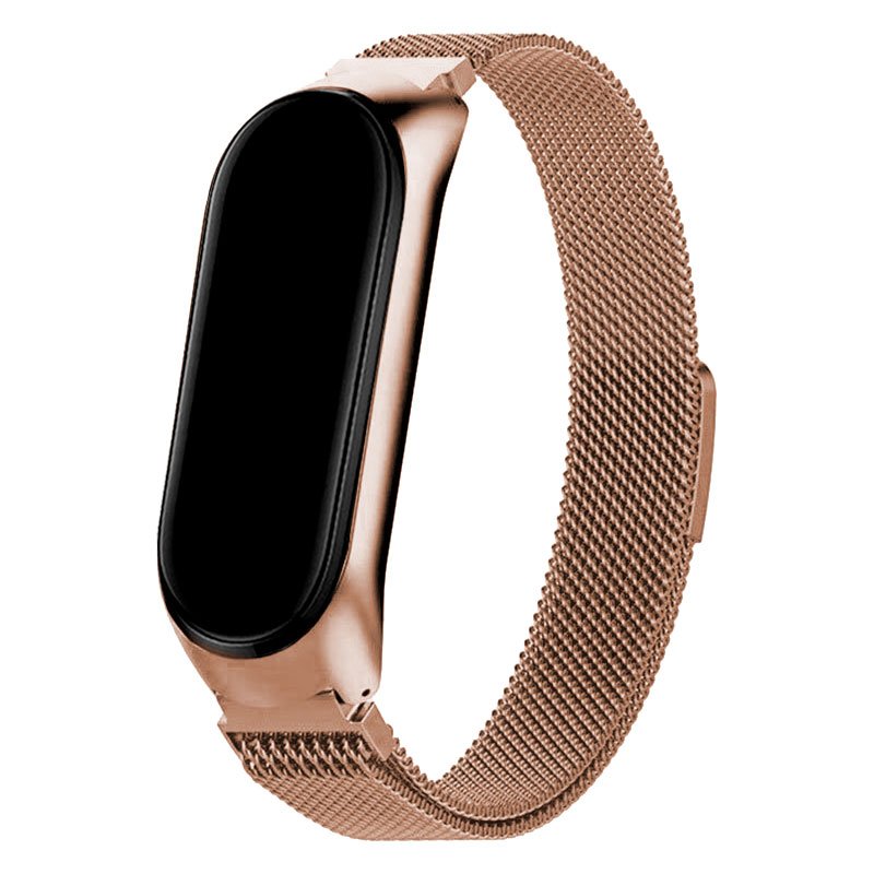 Correa COOL para Xiaomi Mi Band 5 / 6 / 7 / Amazfit Band 5 Metal Rose Gold