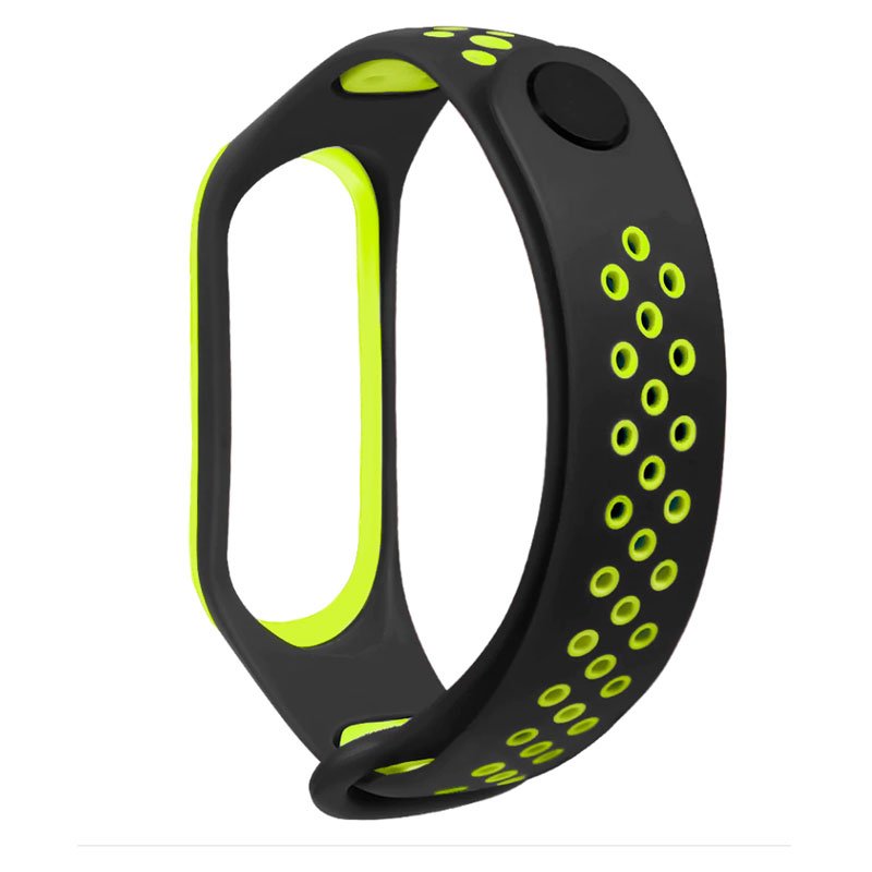 Correa COOL para Xiaomi Mi Band 5 / 6 / 7 / Amazfit Band 5 Sport Negro-Verde