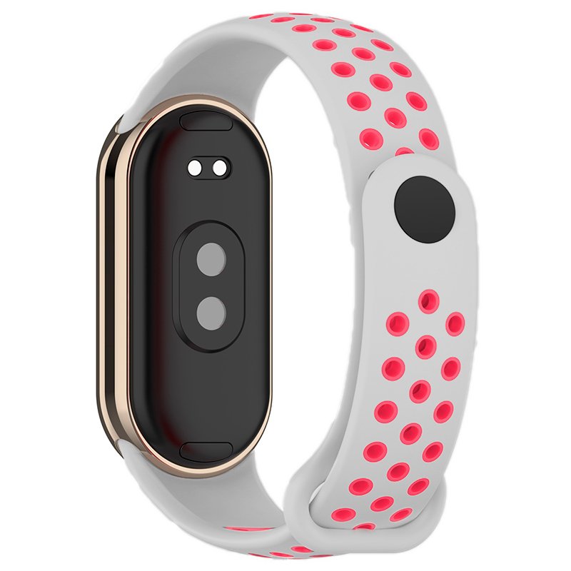 Correa COOL para Xiaomi Smart Band 8 / Band 9 Sport Gris-Rosa