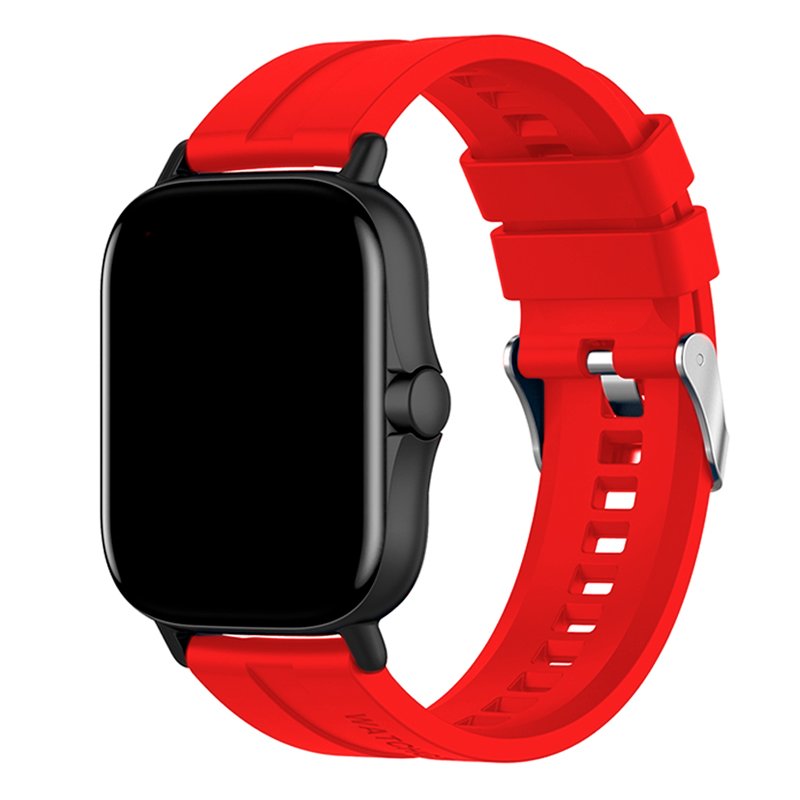 Correa Universal 20mm Amazfit Bip / GTS / Bip Lite / Huawei / Samsung / COOL Goma Rojo