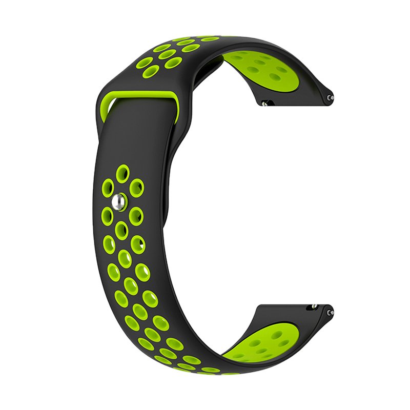 Correa Universal 22mm Amazfit GTR / Stratos / Huawei / Samsung / COOL Goma Negro-Verde